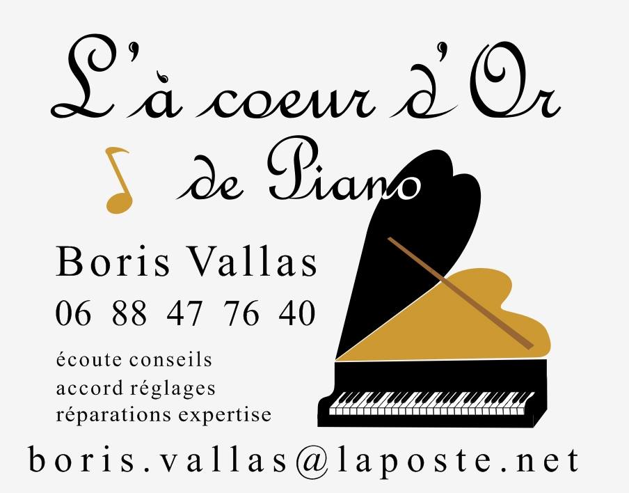 Logo L’à cœur d’Or de Piano – Boris Vallas